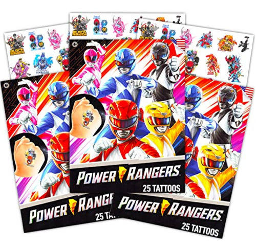 Kits De Cotillon Saban Power Rangers Tattoos Party Favors Bu