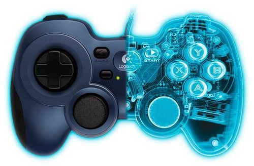 Joystick Logitech F310 azul y negro