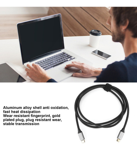 // Nuevo Cable Usb 3.1 De Doble Cabezal, 100 W, Usb C A Usb
