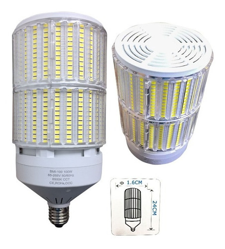 Imagen 1 de 3 de Bombillo Led Corn Hammer 150w 65k E27/ E40 85/265v