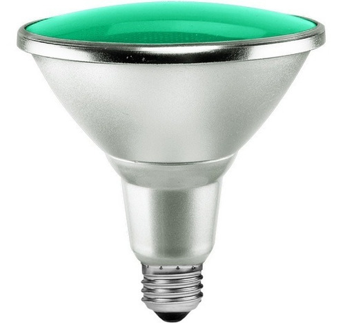 Lámpara Led Par38 Luz Verde Para Exteriores Impermeable