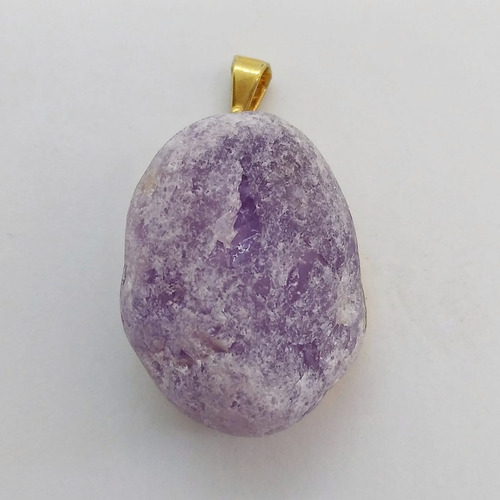 Imagen 2 de 2 de Dije Piedra Cuarzo Cristal Y Amatista