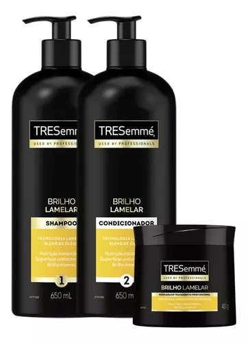 Kit Shampoo Tresemmé Lamelar 650ml+cond 650ml + Máscara 400g