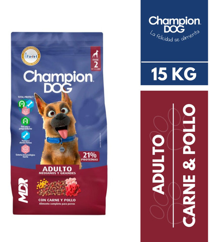 Champion Dog Adulto Carne Y Pollo 15kg | Solo Stgo | Mdr