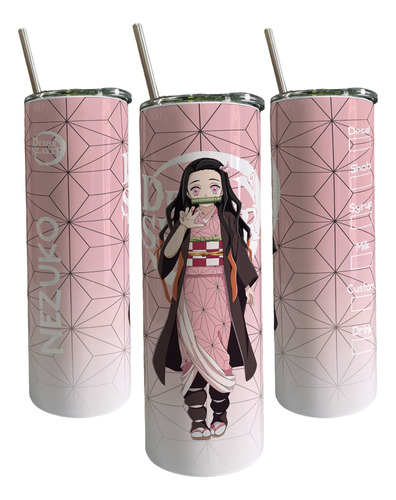 Termo Café Skinny Tumbler Demon Slayer Varios Personajes