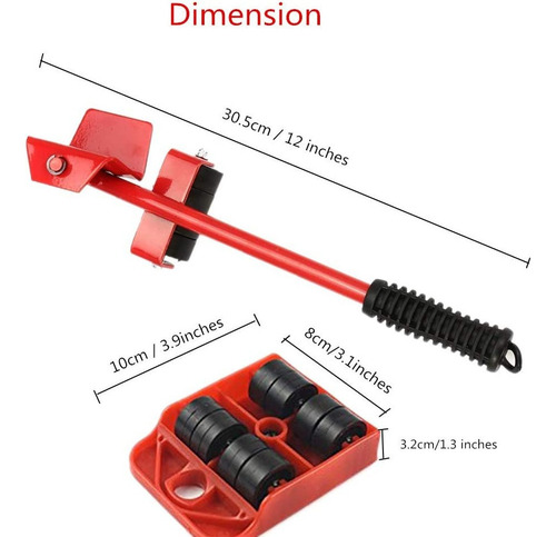 Kit X5 Elevador De Muebles Portatil De Alta Resistencia