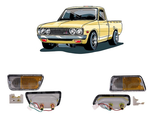 Par Juego Cuarto Frontal Datsun 620 1973 74 75 76 1977 Depo