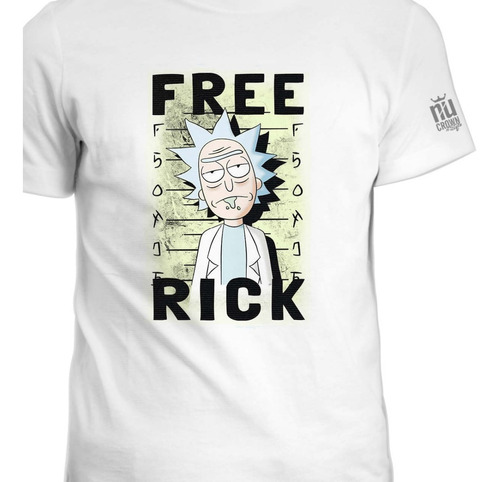 Camiseta Cuello Redondo Free Rick And Y Morty Ink