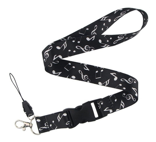 Lanyard Notas Musicales Correa Para Llaves Usb