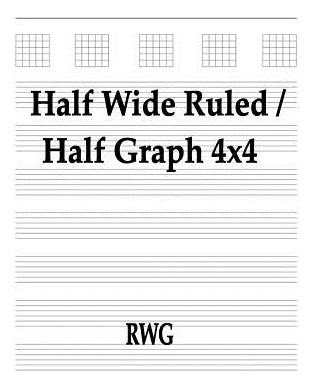 Libro Half Wide Ruled / Half Graph 4x4: 50 Pages 8.5 X 11...