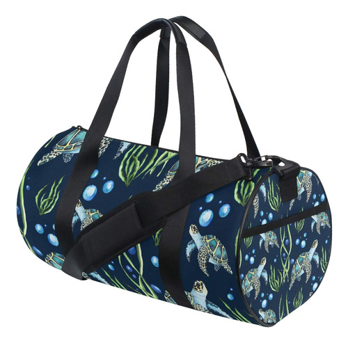 Bolsa Lona Viaje Diseño Tortuga Marina Equipaje Deportivo