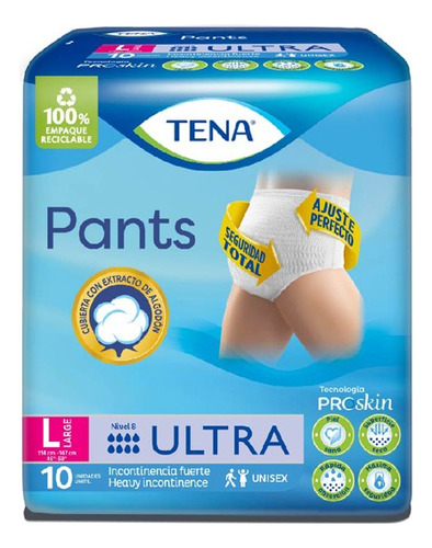 Tena Pants Bolsa Con 10 Pañales