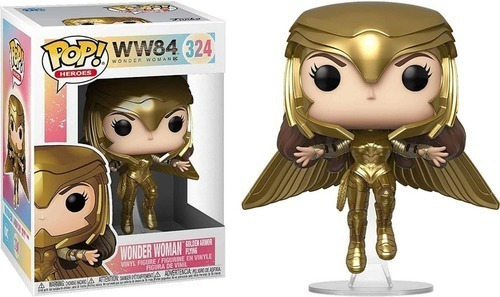 Funko Pop! Wonder Woman Ww84 Golden Armor Flying