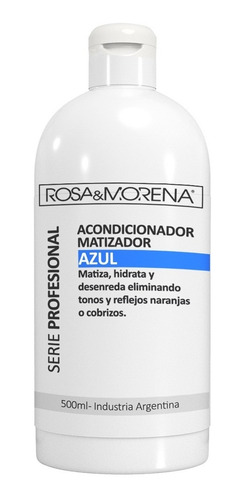 Imagen 1 de 3 de Acondicionador Matizador Azul 500ml Rosa & Morena Serie Prof