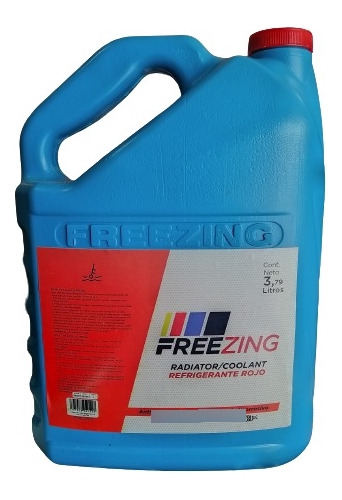 Refrigerante Rojo Liquido Para Radiador Freezing 3,79l