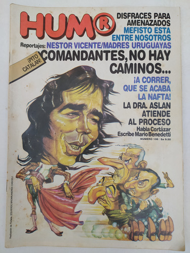 Revista Humor N° 106 Cortazar Benedetti Junio 1983 