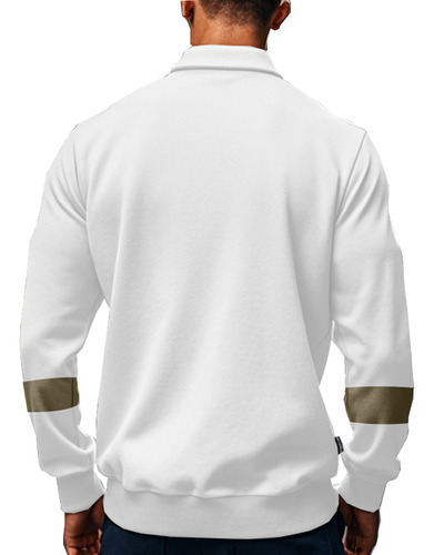 Sudadera Holgada Con Solapas Y Botones Para Hombre