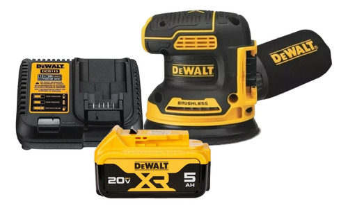 Lixadeira Roto Orbital Dewalt Dcw210 Bateria 5ah Carregador