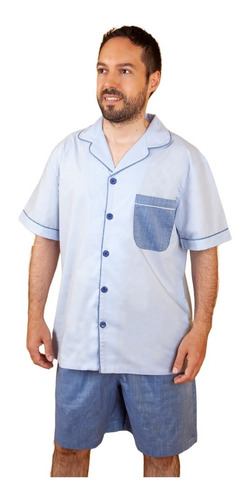 Pijama De Hombre Para Verano Morfeohome  Celeste