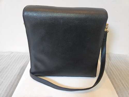 Cartera Mara Varesse De Cuero Negro Negro Lisa Oro Negro (Usado)