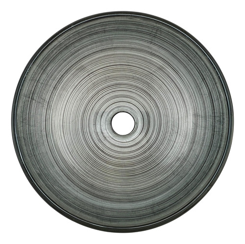 Cascade 16.5 - Fregadero De Vidrio Con Grifo, Color Gris Ahu