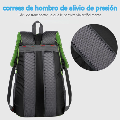 Mochila De Senderismo 40l Impermeable Transpirable Ligera