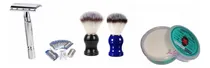 Comprar Kit Navaja Rasuradora Clasica Jabón Afeitar Hisopo Barbería