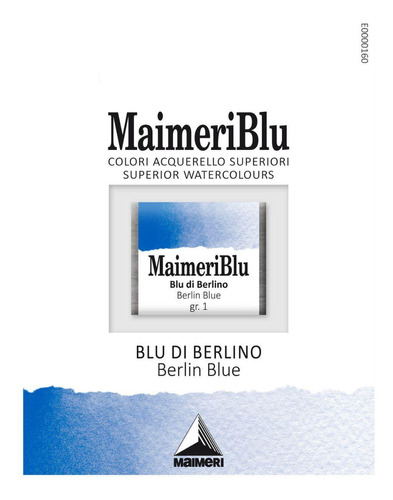 Aquarela Maimeri Blu Pastilha Gr.1 359 Berlin Blue 1,5ml