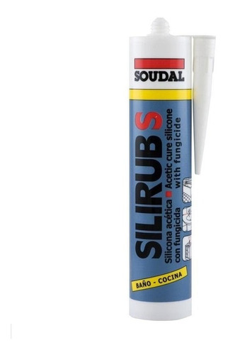 Soudal Silirub S: Silicona Transparente Con Antihongos (310m