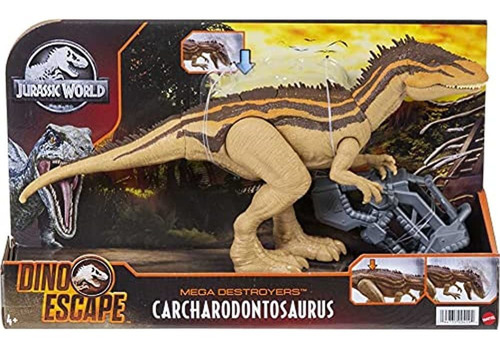 Imagen 1 de 2 de Jurassic World Mega Destroyers Carcharodontosaurus Carnívoro