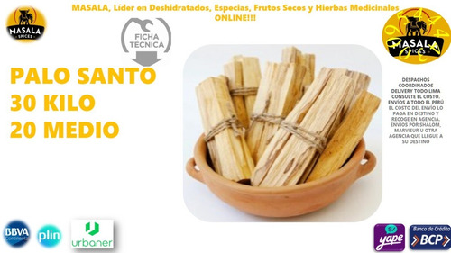 Palo Santo Buenazo Envios Lima Provincias Bcp Yape Plin