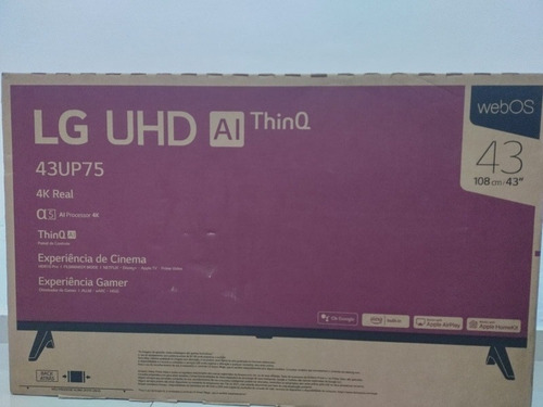 Imagem 3 de 5 de Smart Tv Gamer Led 43 LG 4k Modelo 2021 Na Caixa / Com Nota