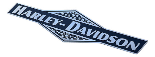 Emblema Badge Em Aço Inox Harley - Davidson Cycles Caveira