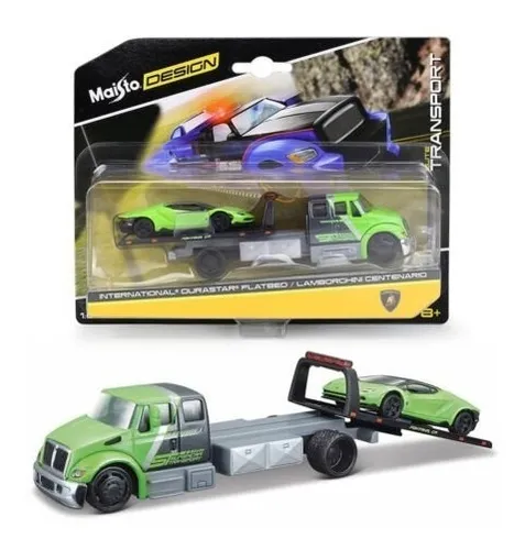 Autos Coleccion Maisto Lamborguini Con Flatbed Escala 1:64