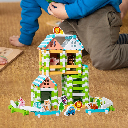 Juego De Bloques De Construcción De Madera, Desarrollo De
