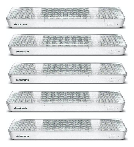 Pack X5 Luminaria Emergencia 90 Led Homologada - Electro - 