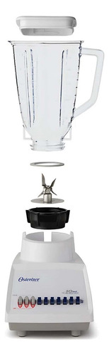 Licuadora 10 Vel Vaso Plástico Oster Blst4108 Color Blanco