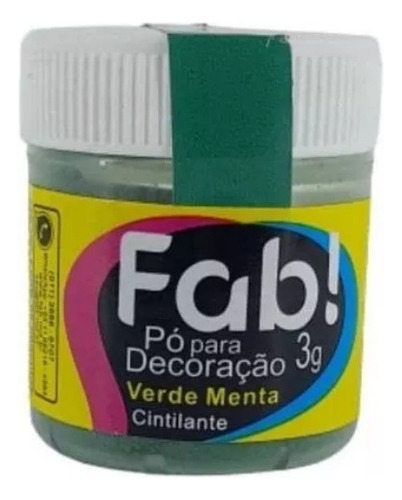 # Colorante Comestible Fab En Polvo - Verde Menta     (1172)