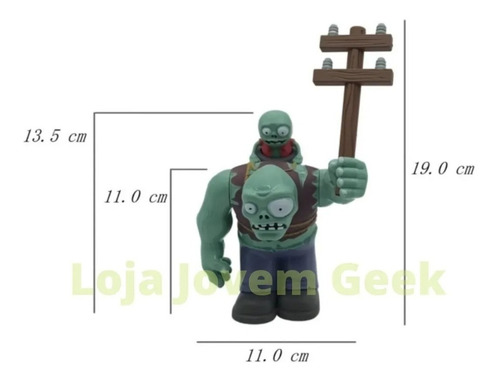 Imagem 5 de 6 de 8 Bonecos Plants X Zumbis Dispara Ervilha Canhao Atira Mesmo