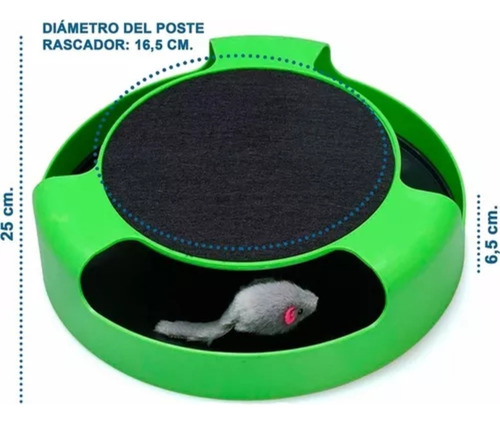 Juguete Para Gato Interactivo Con Atrapa Ratones