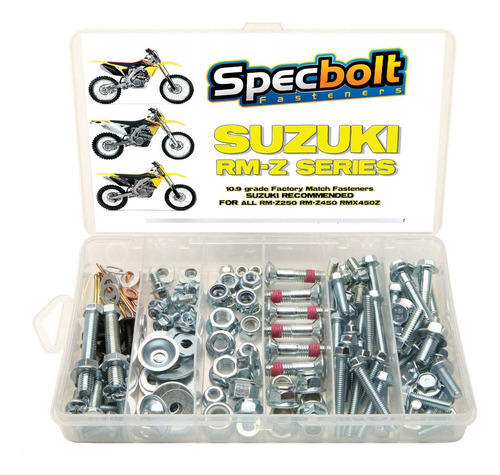 150pc Specbolt Suzuki Rmz 250 o 450 four Stroke Bolt Kit .