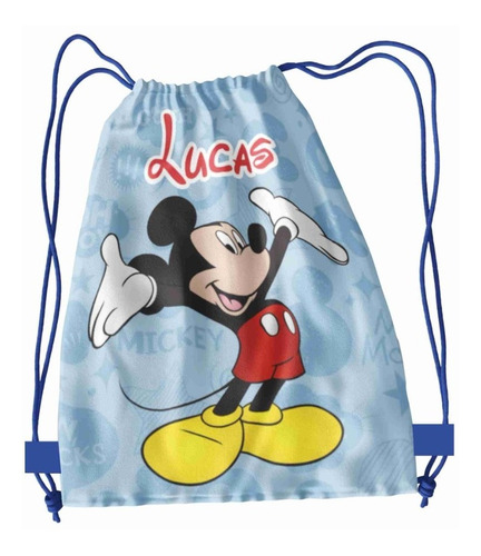 30 Morralitos Dulceros Personalizados Mickey Minnie Bolos