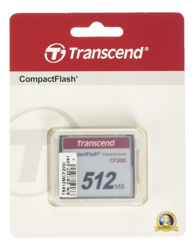 Transcend 512 Mb Compact Flash Card Industrial