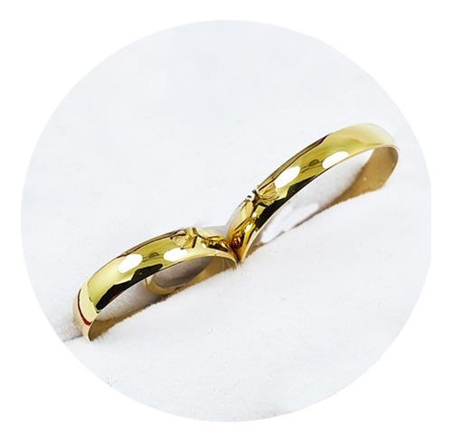 Par Alianzas Italianas Oro18k 4 Gramos Anillo Casamiento 