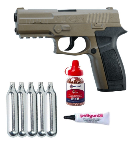 Paquete Bbs 4.5mm Crosman Pistola Mk45 Co2 .177 Xchws P