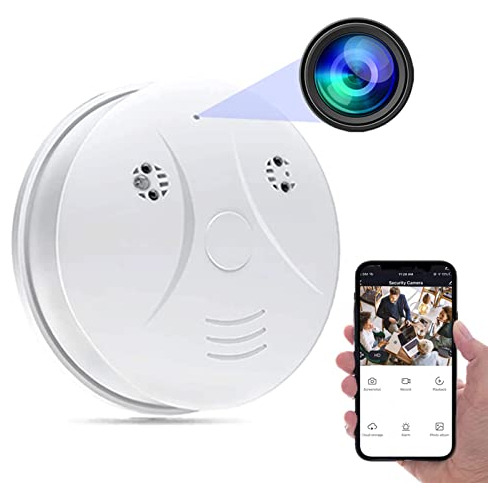 Seguridad Oculta Cámara Detector De Humo Wifi Spy Camera Hd