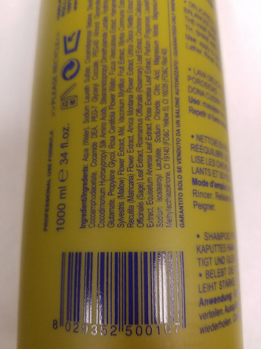 Shampoo Una Energizing 1000ml Para Cabelos Estressados E Dan