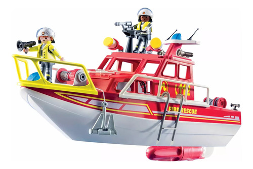 Playmobil 71598 Barco De Rescate Rojo