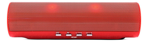 Caixa De Som Portátil Hot Sat Hsx-50 10w Bluetooth Usb Fm Cartão Sd Vermelha