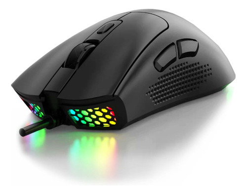 Mouse Gamer Jogo 7200 Dpi Óptico Led Rgb Usb Pc Videogame